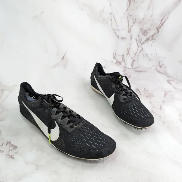 Nike Mens Size 11.5 Air Zoom Victory Tour 3 Black Cleat Track Field Shoes